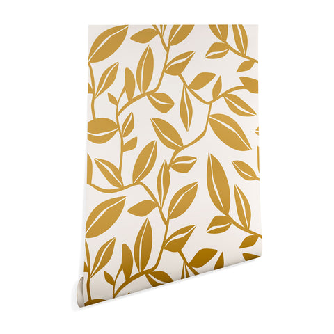 Heather Dutton Orchard Cream Goldenrod Wallpaper