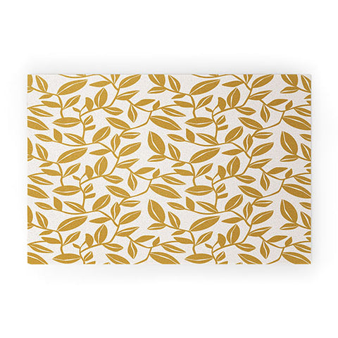 Heather Dutton Orchard Cream Goldenrod Welcome Mat