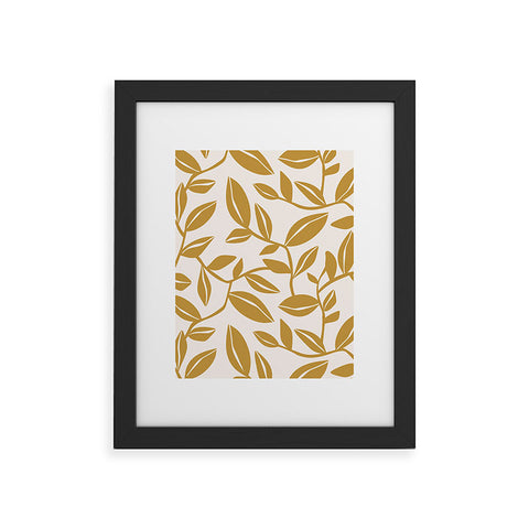 Heather Dutton Orchard Cream Goldenrod Framed Art Print
