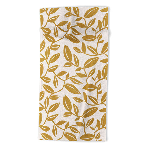 Heather Dutton Orchard Cream Goldenrod Beach Towel