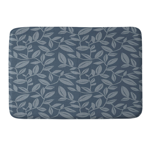 Heather Dutton Orchard Dusk Blue Memory Foam Bath Mat