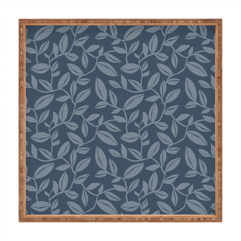 Heather Dutton Orchard Dusk Blue Square Tray