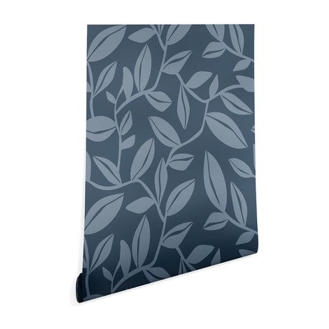 Heather Dutton Orchard Dusk Blue Wallpaper