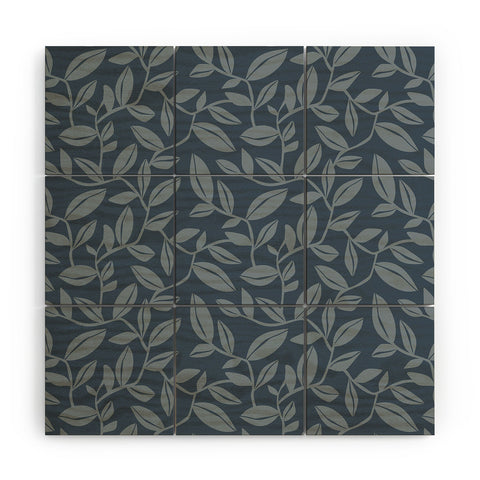 Heather Dutton Orchard Dusk Blue Wood Wall Mural