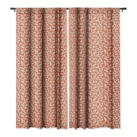 Heather Dutton Orchard Terra Cotta Blush Blackout Window Curtain