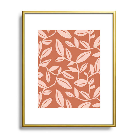 Heather Dutton Orchard Terra Cotta Blush Metal Framed Art Print