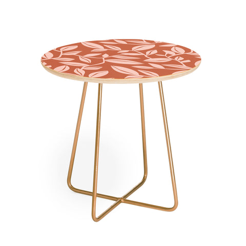 Heather Dutton Orchard Terra Cotta Blush Round Side Table