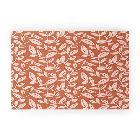 Heather Dutton Orchard Terra Cotta Blush Welcome Mat