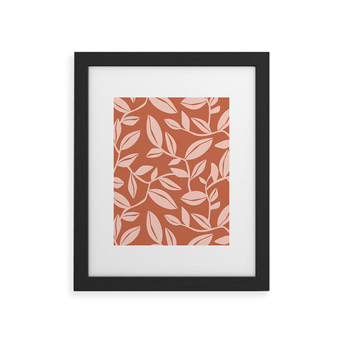 Heather Dutton Orchard Terra Cotta Blush Framed Art Print