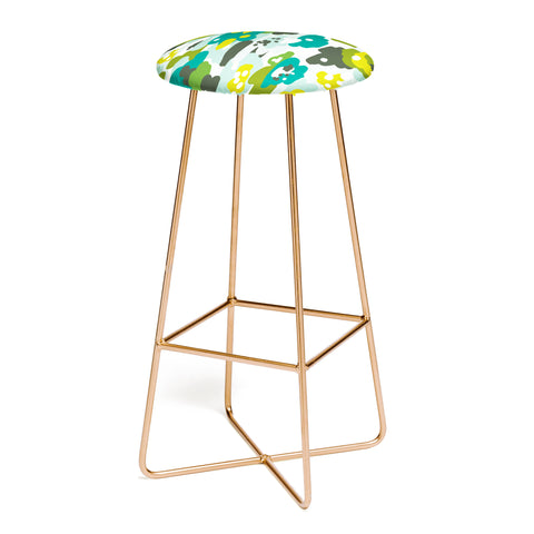 Heather Dutton Painted Camo Bar Stool