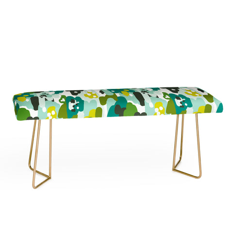 Heather Dutton Painted Camo Bench