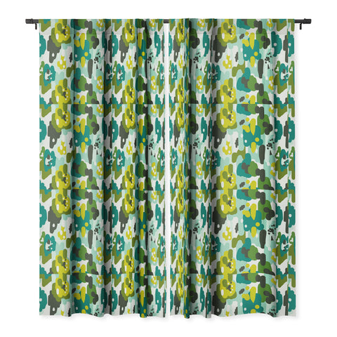 Heather Dutton Painted Camo Blackout Window Curtain
