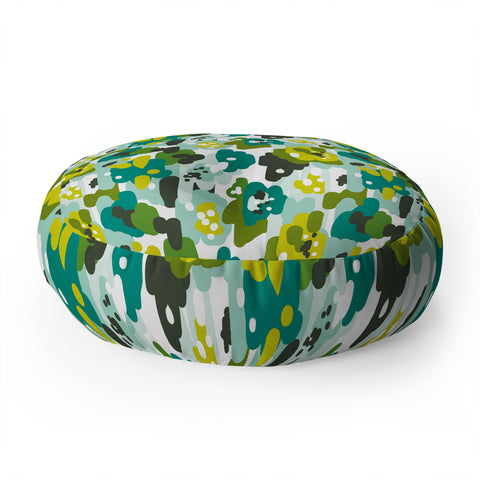 Heather Dutton Painted Camo Floor Pillow Round