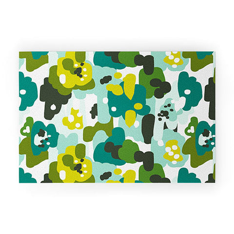 Heather Dutton Painted Camo Welcome Mat