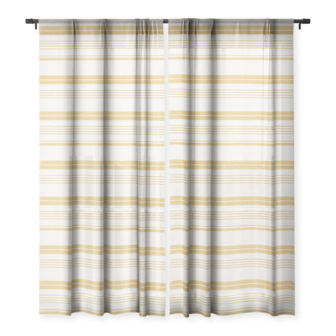 Heather Dutton Pathway Goldenrod Sheer Window Curtain