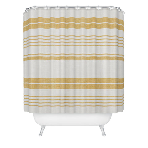 Heather Dutton Pathway Goldenrod Shower Curtain