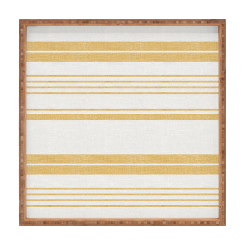 Heather Dutton Pathway Goldenrod Square Tray