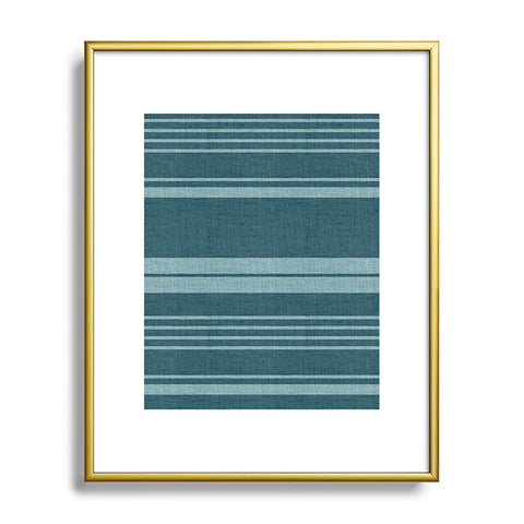 Heather Dutton Pathway Teal Metal Framed Art Print