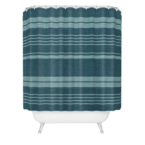 Heather Dutton Pathway Teal Shower Curtain