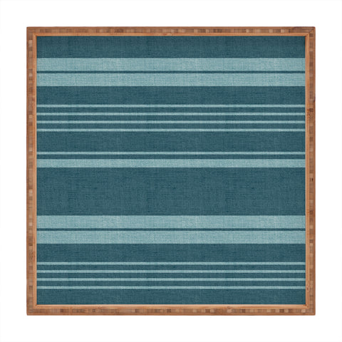 Heather Dutton Pathway Teal Square Tray
