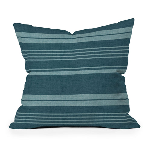 Heather Dutton Pathway Teal Throw Pillow