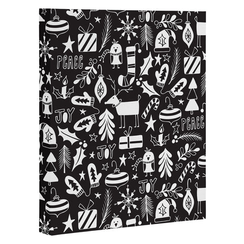 Heather Dutton Peace and Joy Black Art Canvas