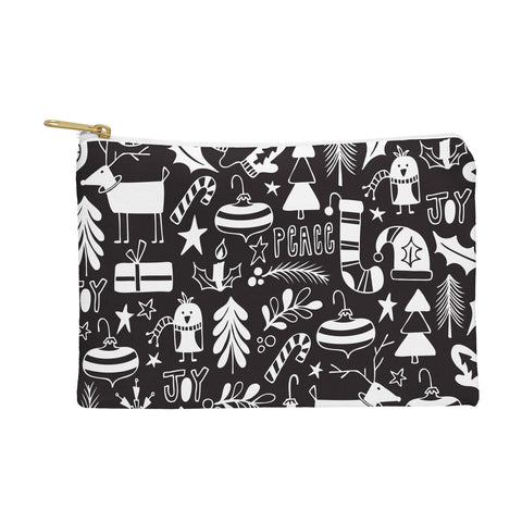 Heather Dutton Peace and Joy Black Pouch