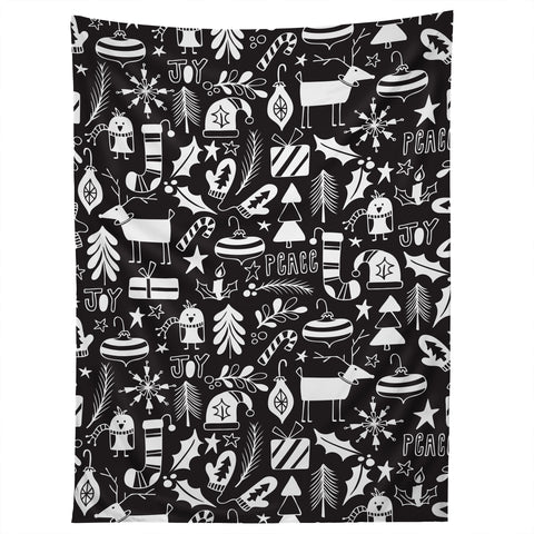 Heather Dutton Peace and Joy Black Tapestry