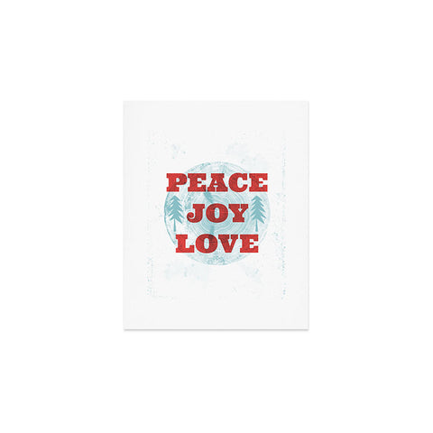 Heather Dutton Peace Joy Love Woodcut Art Print