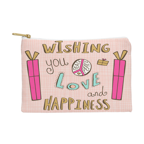 Heather Dutton Peace Love And Happiness Pouch