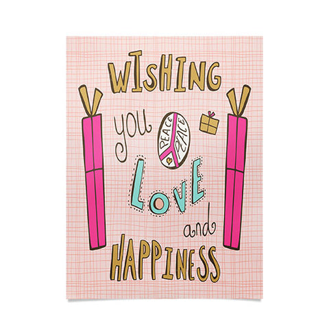 Heather Dutton Peace Love And Happiness Poster