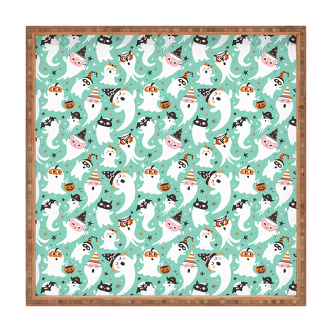 Heather Dutton Peek A Boo Party Mint Square Tray