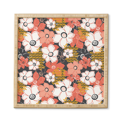 Heather Dutton Petals And Pods Lava Framed Wall Art