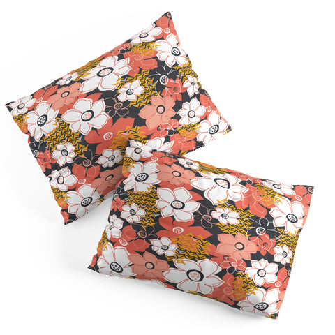 Heather Dutton Petals And Pods Lava Pillow Shams
