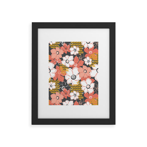 Heather Dutton Petals And Pods Lava Framed Art Print
