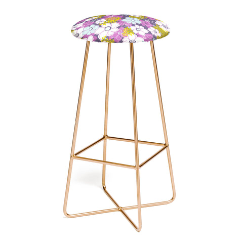 Heather Dutton Petals and Pods Orchid Bar Stool