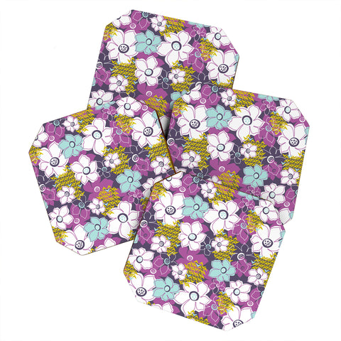 Heather Dutton Petals and Pods Orchid Coaster Set