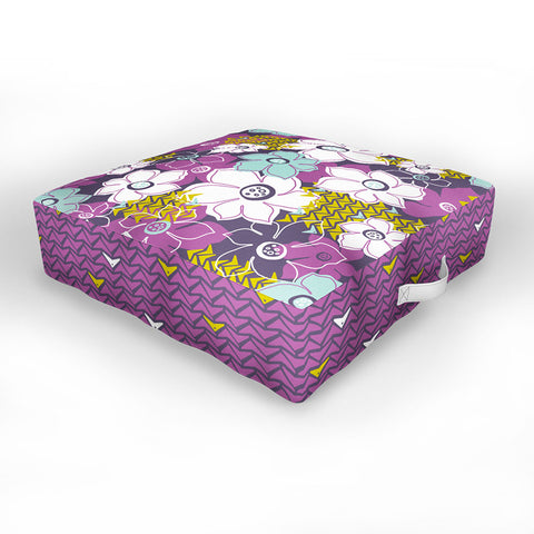 Heather Dutton Petals and Pods Orchid Outdoor Floor Cushion