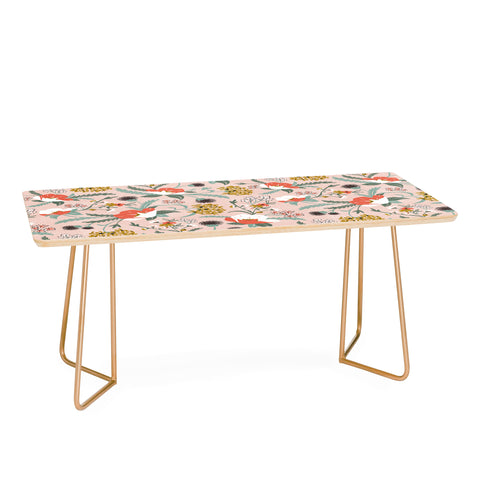 Heather Dutton Poppy Meadow Blush Coffee Table