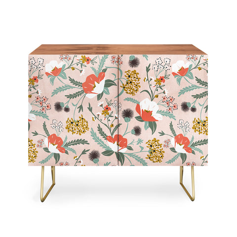 Heather Dutton Poppy Meadow Blush Credenza