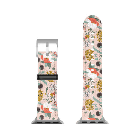 Heather Dutton Poppy Meadow Blush Apple Watch Band