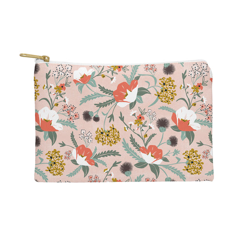 Heather Dutton Poppy Meadow Blush Pouch