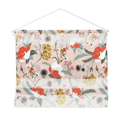 Heather Dutton Poppy Meadow Blush Wall Hanging Landscape