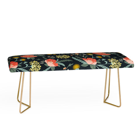 Heather Dutton Poppy Meadow Midnight Bench