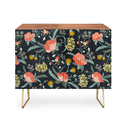 Heather Dutton Poppy Meadow Midnight Credenza