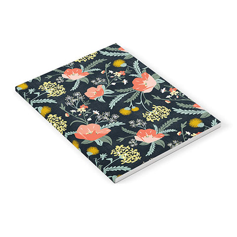 Heather Dutton Poppy Meadow Midnight Notebook