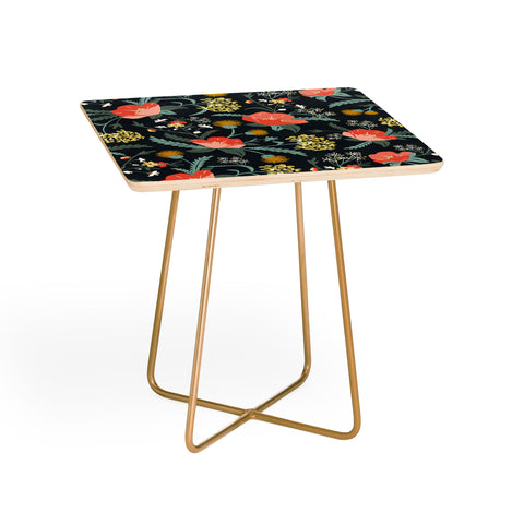 Heather Dutton Poppy Meadow Midnight Side Table