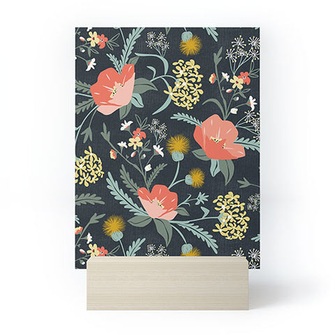 Heather Dutton Poppy Meadow Midnight Mini Art Print