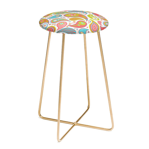Heather Dutton Power Paisley Counter Stool