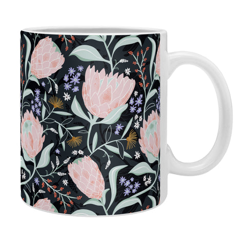 Heather Dutton Protea Field Midnight Blue Coffee Mug